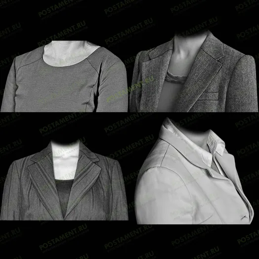 Пиджак на памятник женщине