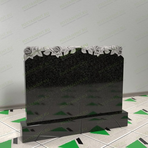 Памятник с розами 17657