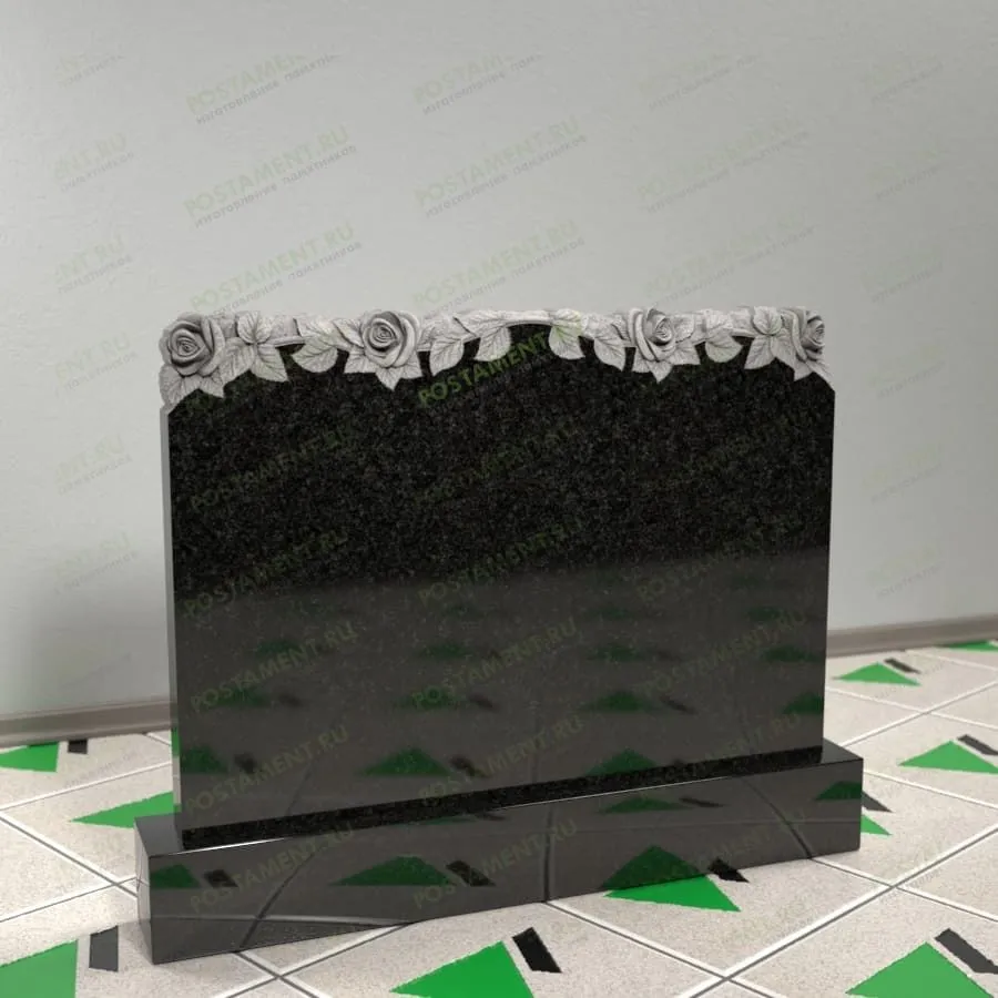 Памятник с розами 17657