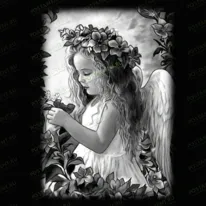 Ангел с венком 94029