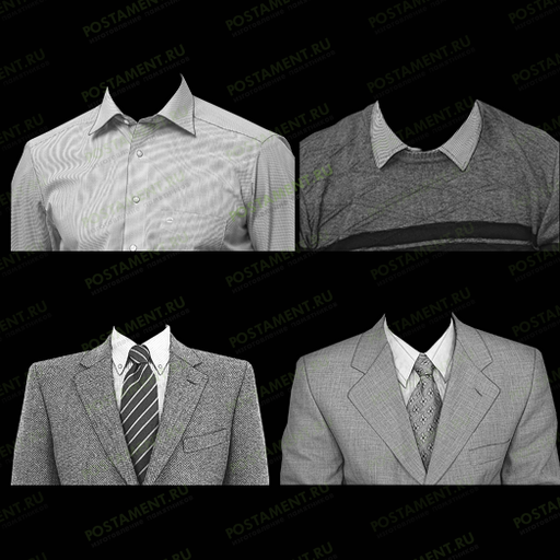 Мужская одежда на памятник