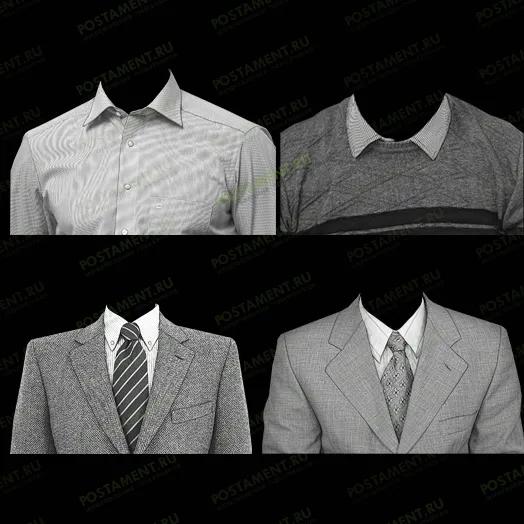 Мужская одежда на памятник