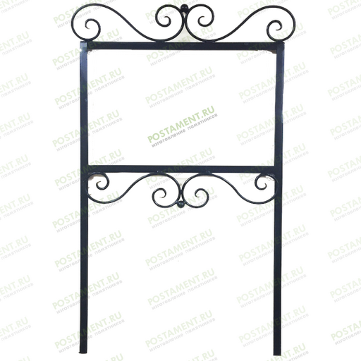 Горизонтальная рамка из металла на могилу 92315