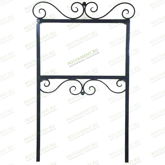 Горизонтальная рамка из металла на могилу 92315