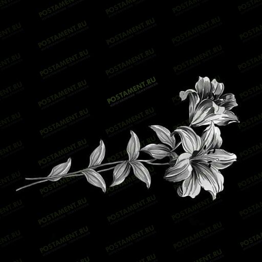 2 лилии на памятник 91035