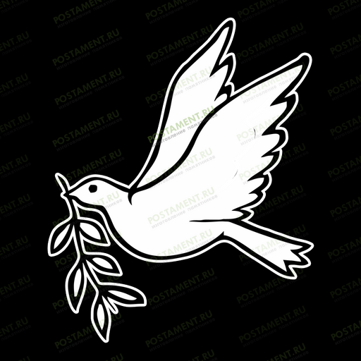 оформление на памятник голубка 91157