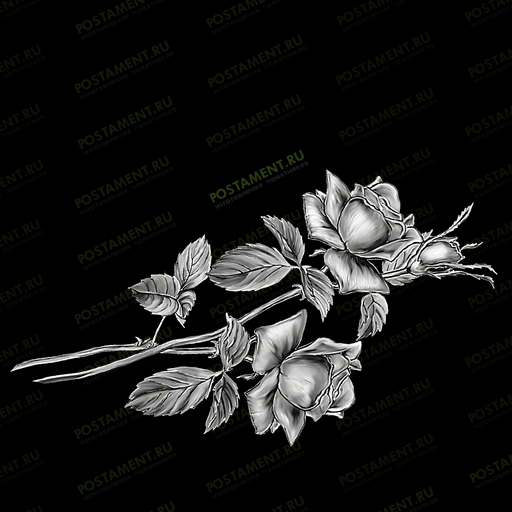 Букет из роз на памятник красивый 91020