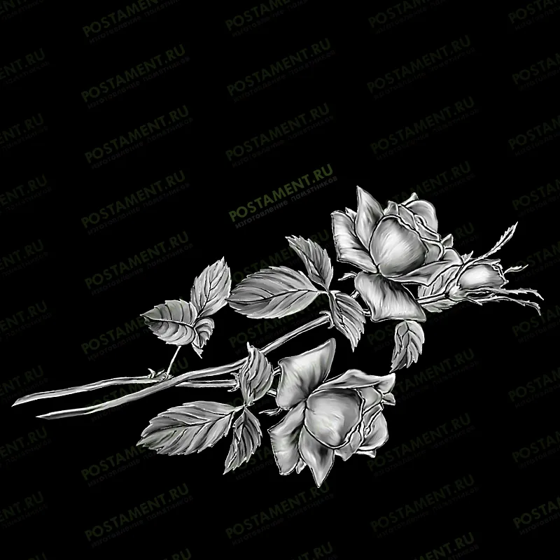 Букет из роз на памятник красивый 91020