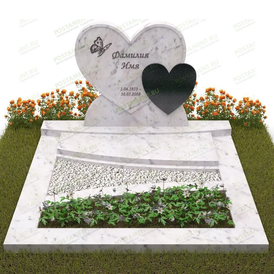 Комплекс на могилу с сердцем 18838