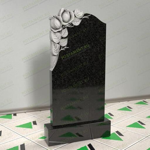 Памятник с резными розами 12541