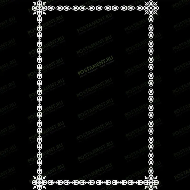 Рамка на памятник гравировка 91220