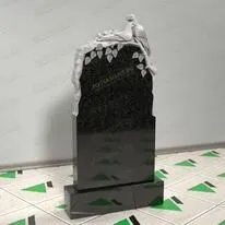 Памятник с березой и голубями № 12131