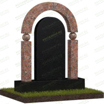 Памятник с аркой и шарами № 18618