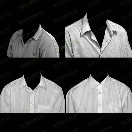 Мужская рубашка на памятник