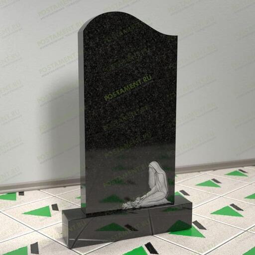 Памятник со скорбящей на могилу 13028