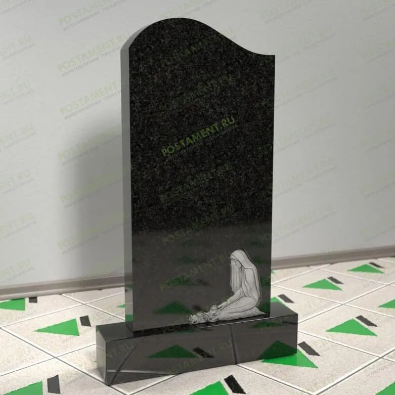Памятник со скорбящей на могилу 13028
