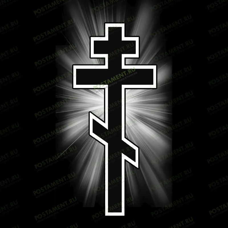 крест с ореолом на памятник 93042