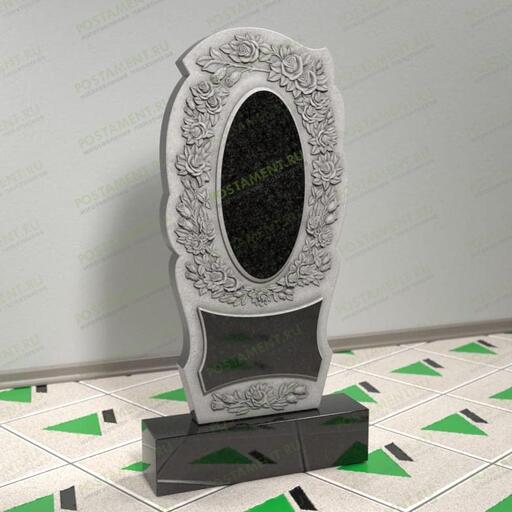 Памятник с розами на могилу 12698