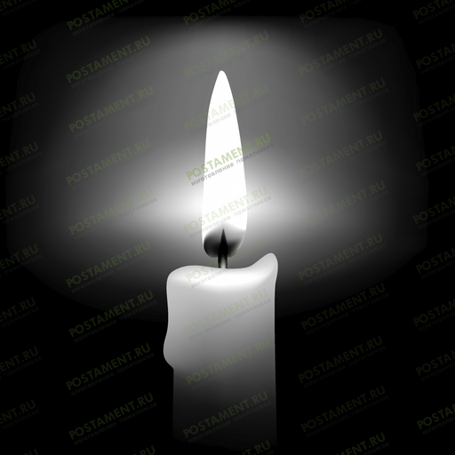 свеча рисунок на надгробие 92052