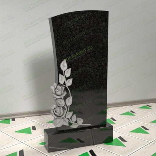 Памятник с резными розами 12511