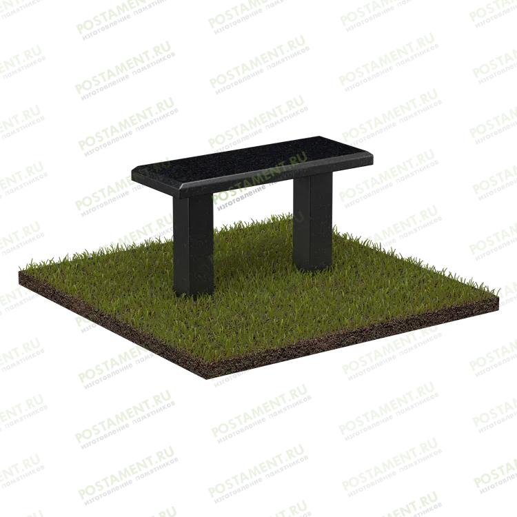 Скамейка из гранита ритуальная 51112