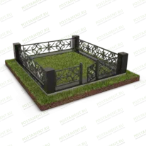 Гранитная ограда на могилу 22166