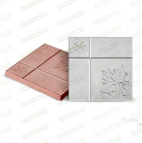 Тротуарная плитка с листьями 60020