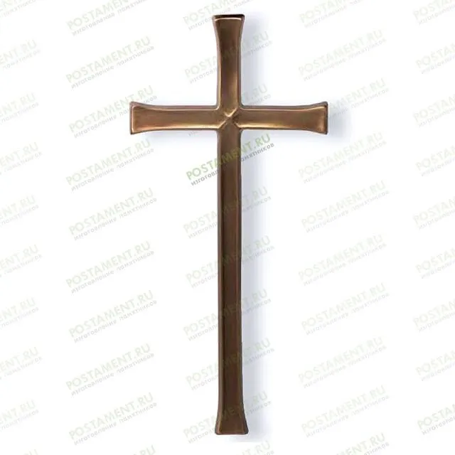 Крест католический на надгробие бронзовый 82075