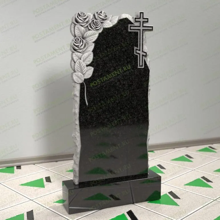 Розы гранитные на могилу из гранита 12565