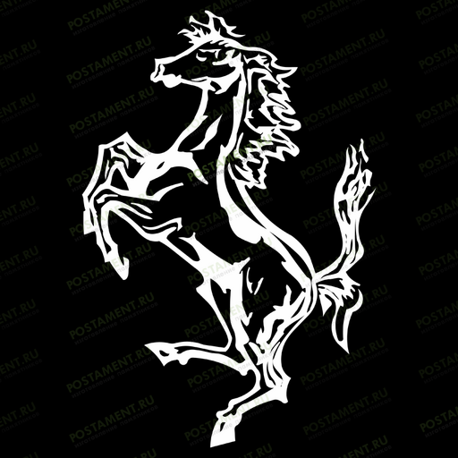 гравировка коня на памятник 91136