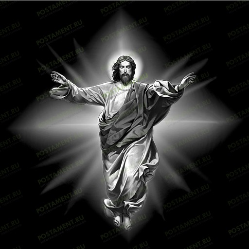 Иисус в сиянии на памятник 98060