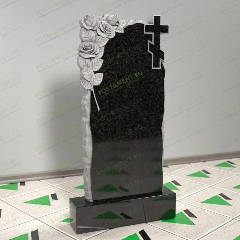 Розы гранитные на могилу из гранита 12563