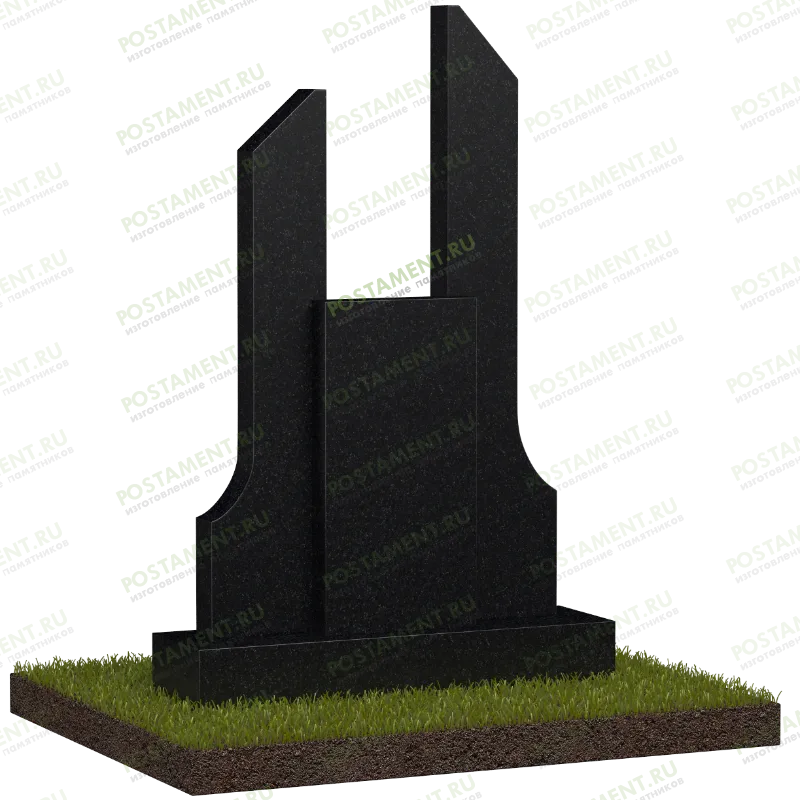 Составной памятник на кладбище
