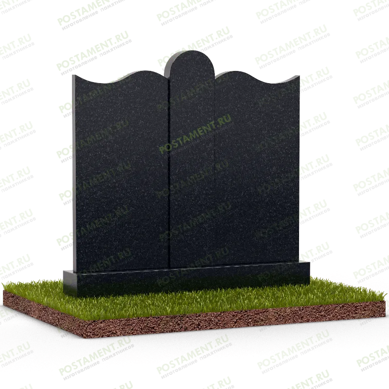 2 памятника на общей тумбе 