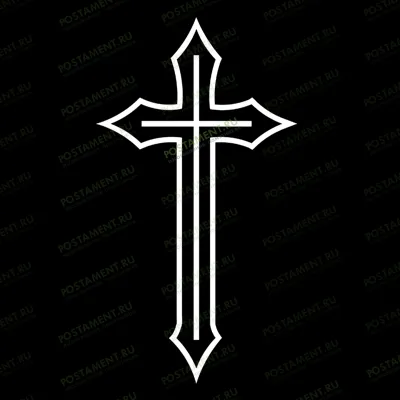 Крест католический гравировка на памятник 93027