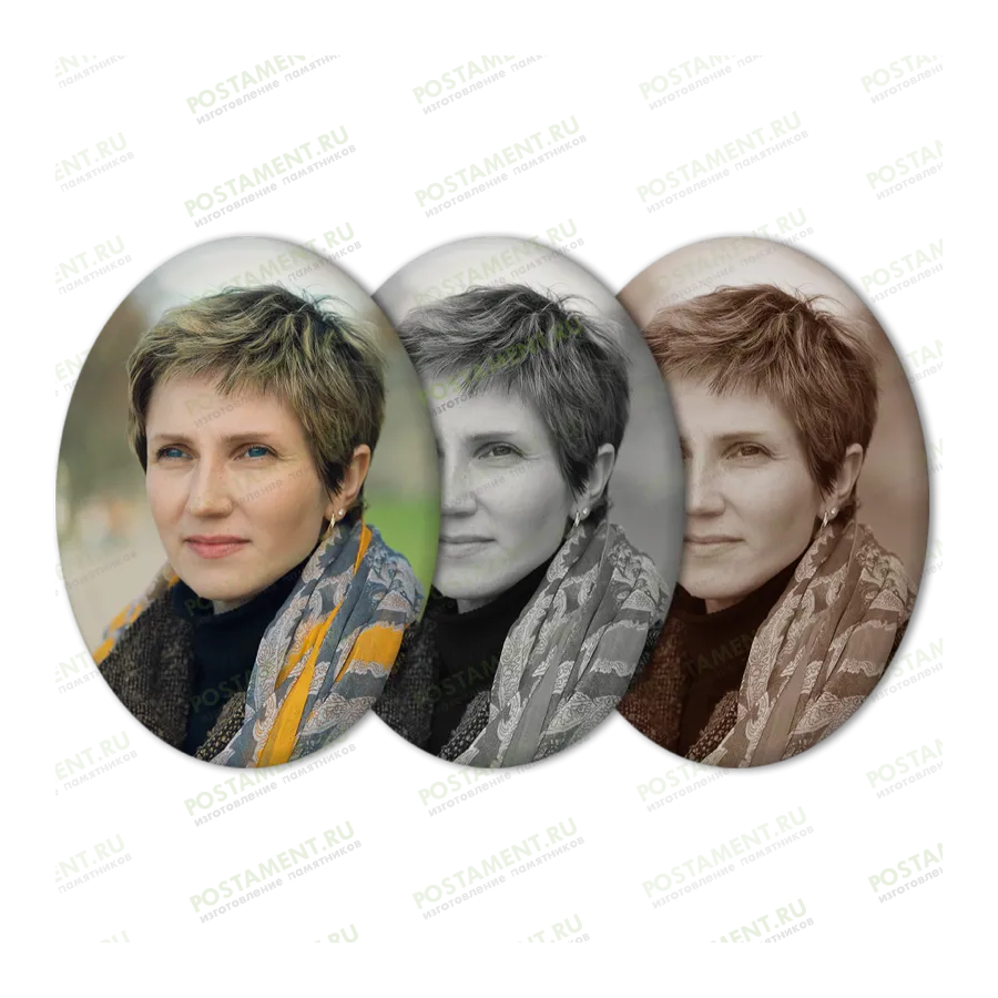 Фото на керамике овал на памятник 91802