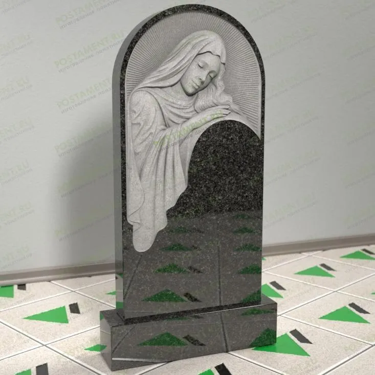 Памятник со скорбящей резной 13040