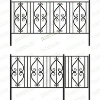 Ограда высокая 33021