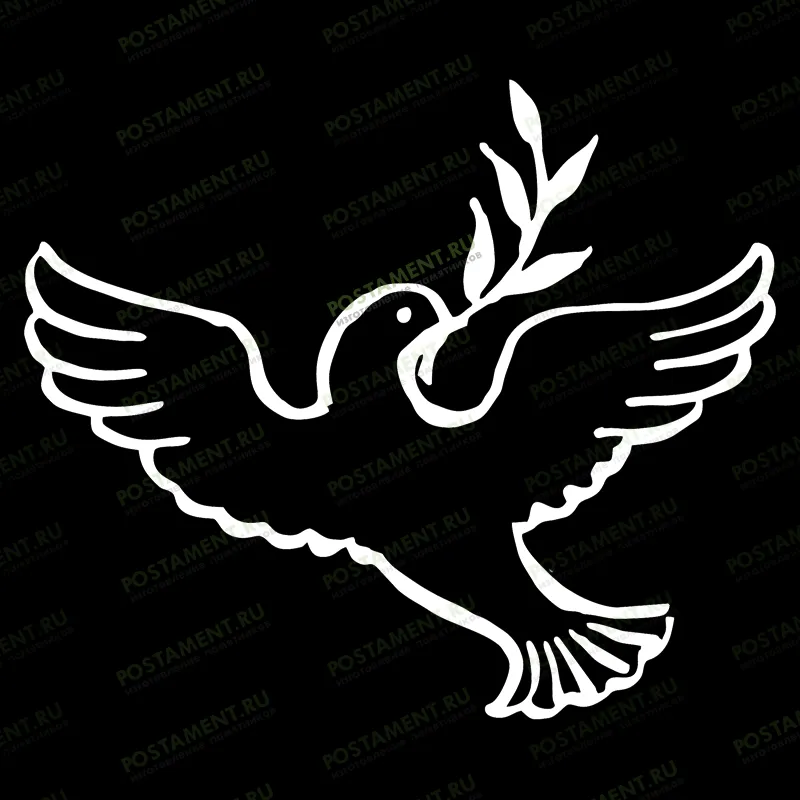 оформление голубя на памятник 91156