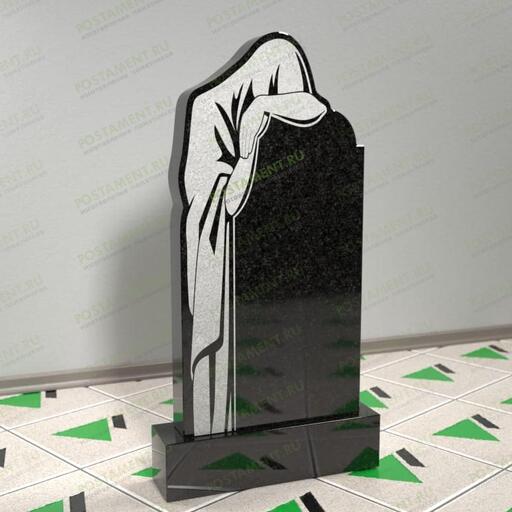 Памятник со скорбящей из гранита 11204
