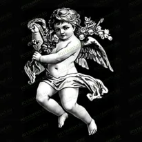 Ангел с цветами 94045