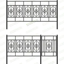 Ограда высокая 33017