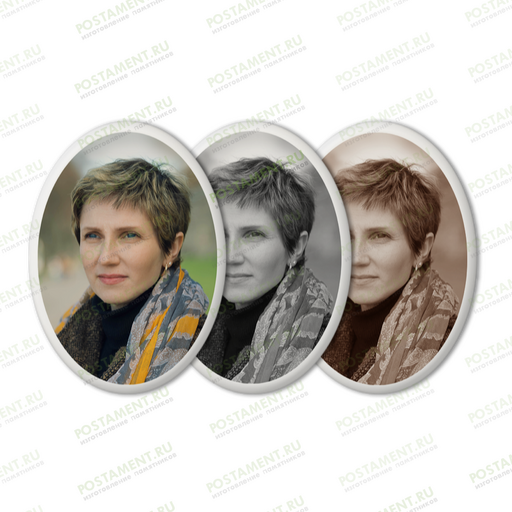 Керамика овал на памятник 91801