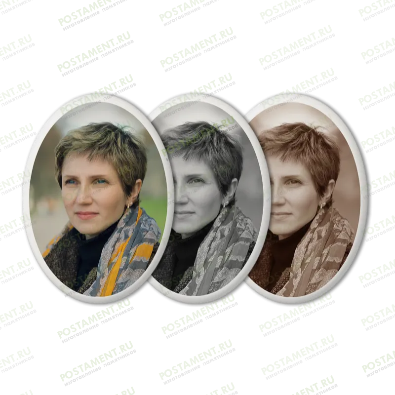 Керамика овал на памятник 91801