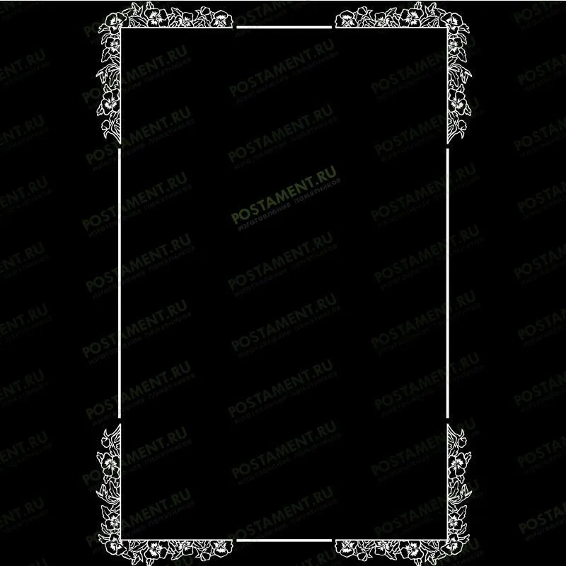 Рамка на памятник гравировка 91217