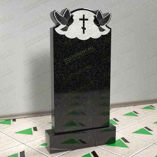 Памятник православный с голубями