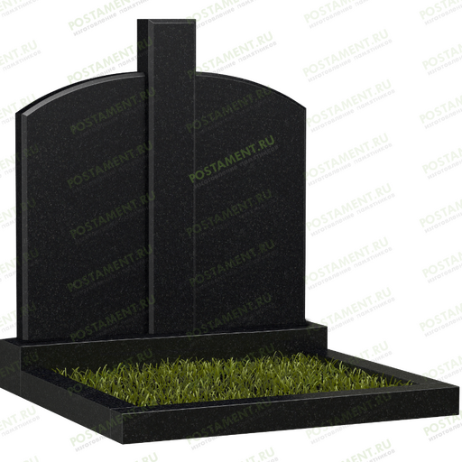 2 фигурные стелы со столбом