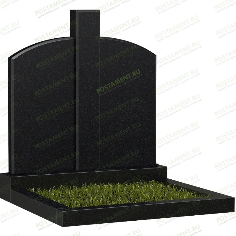 2 фигурные стелы со столбом