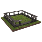 Каменная ограда с балясинами 22151