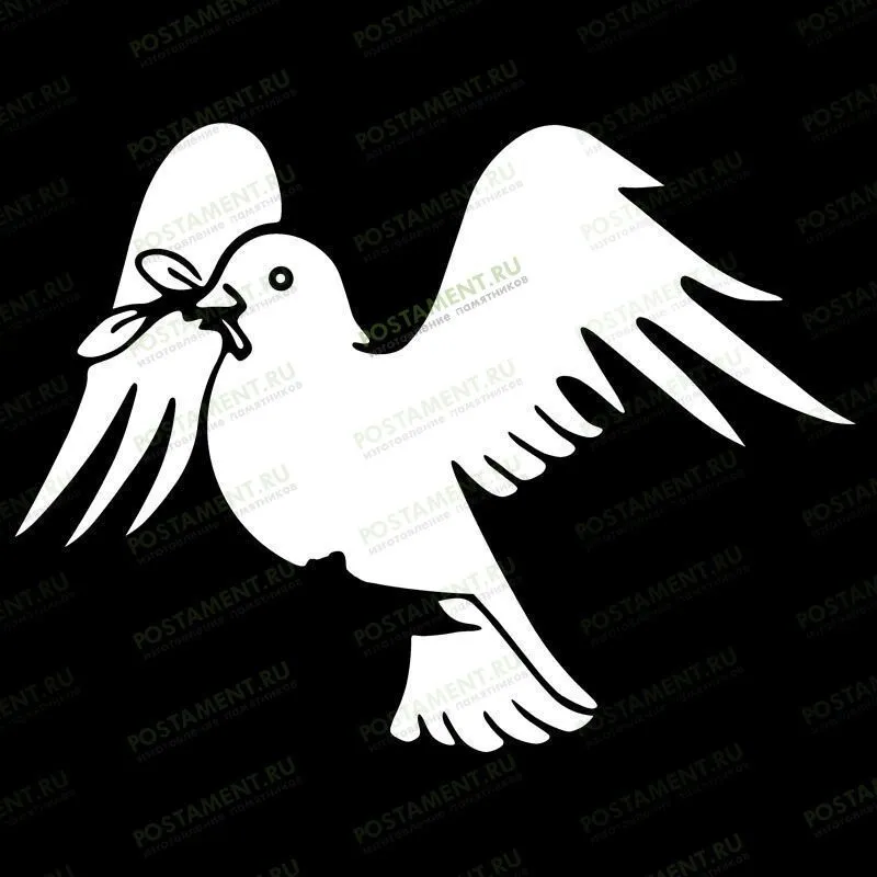 Голубь для оформления надгробного памятника 91101